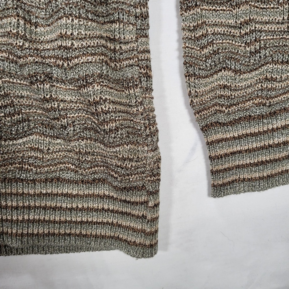 Pronto‎ Uomo Men's XL Crew Neck Knit Brown Sweater Made in Korea - Picture 4 of 9